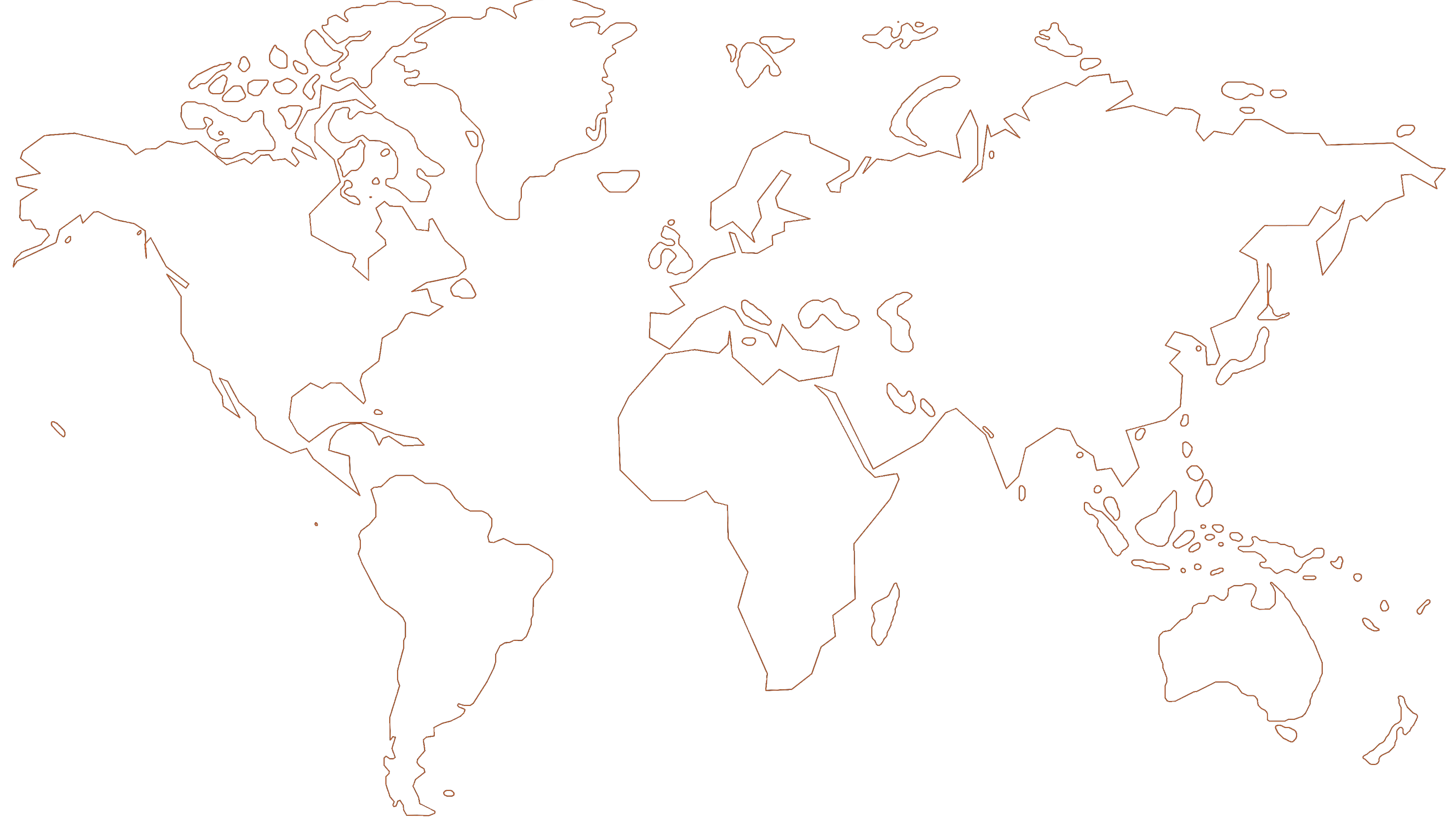 World map showing project locations